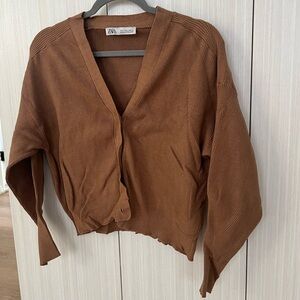 Zara Thin Knit Sweater with Buttons